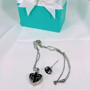 Heart Cross Urn Memorial Ashes Mourning Loss Grief Loved One Passing Necklace